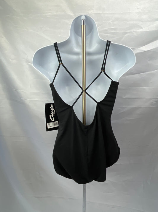 Capezio Black Spaghetti Strap Leotard Adult X-Large #9570