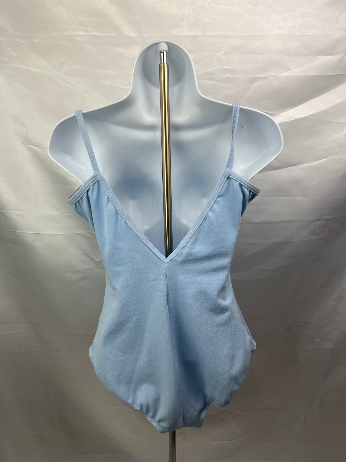 Sky Blue Camisole Strap Leotard Ladies Large #L6161