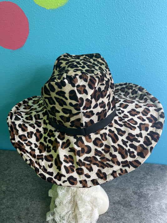 Pimp Cheetah Print Adult Cowboy Hat, Preowned