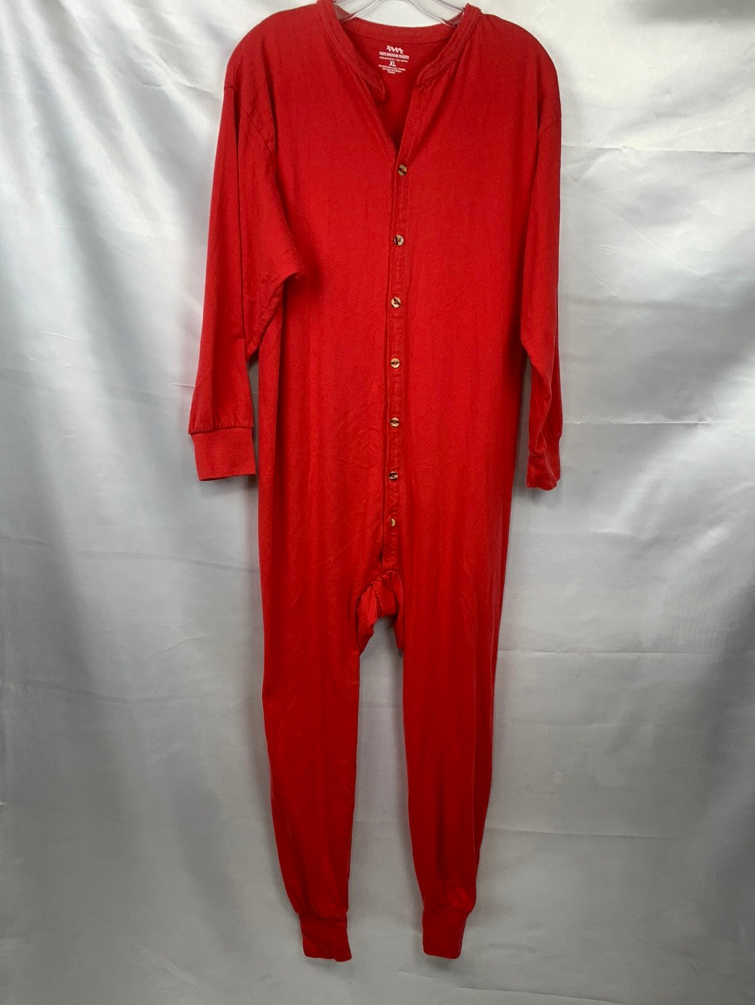 Union Suit XLG Long Johns Mens, Red XLG