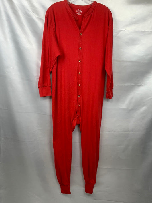 Union Suit XLG Long Johns  Mens, Red XLG