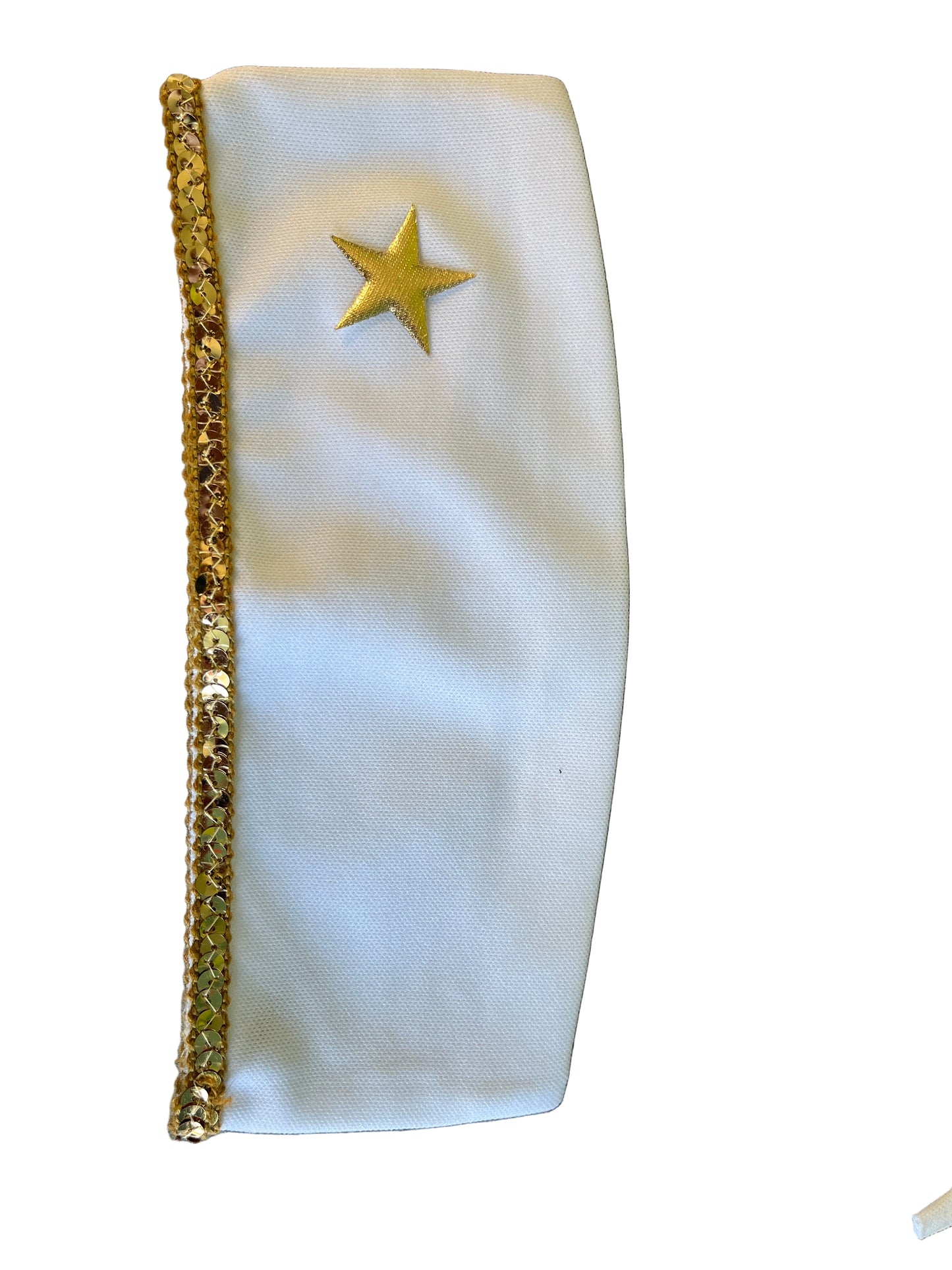 Patriotic Girls Child Sailor Romper with Side Cap Costume Sizes 8, 10 White