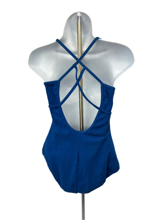 Bloch Double Strap Royal Blue Camisole Leotard Ladies Large #L3697