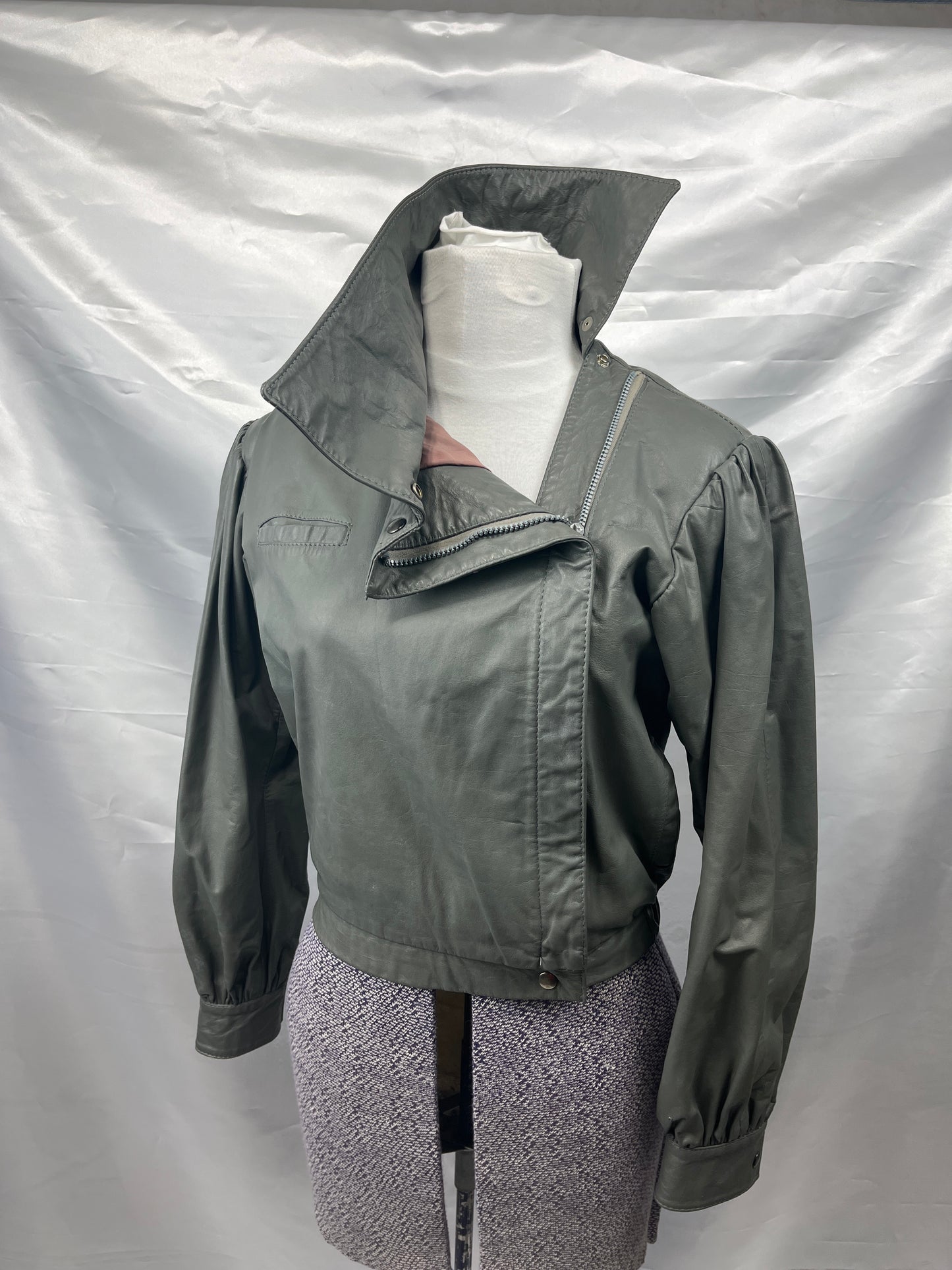 Vintage Leather 80's Ladies 1980's Jacket Size 7