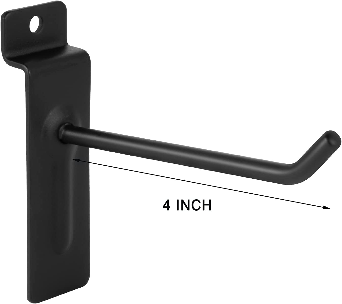 Slatwall (12) Black Metal Hooks 6", 8" for Slat wall