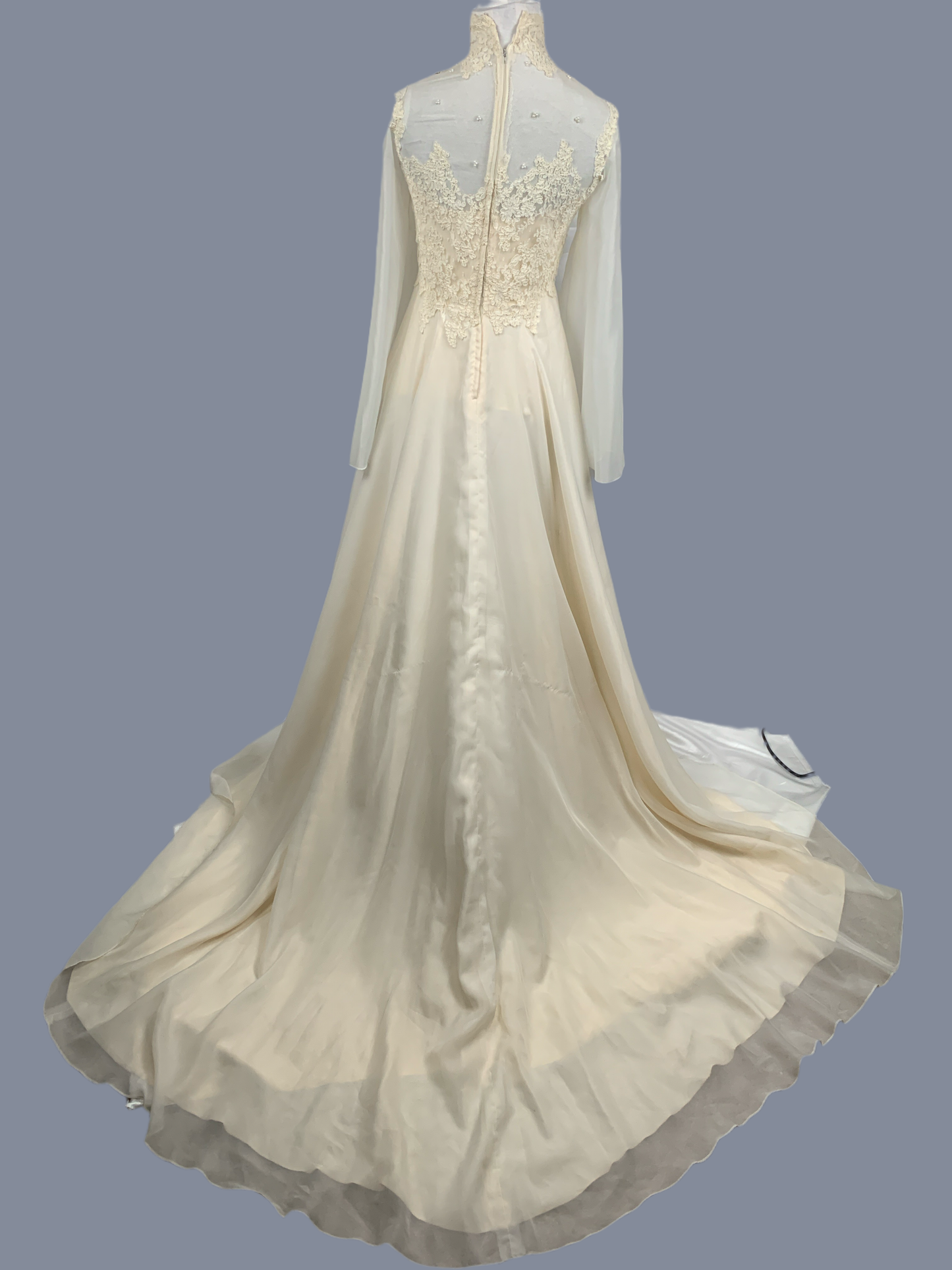 Wedding Dress & Veil Cream XS/Small W6