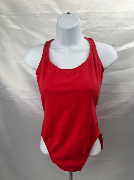 Body Wrappers Red Crossover Cami Ballet Leotard Ladies XLG #612