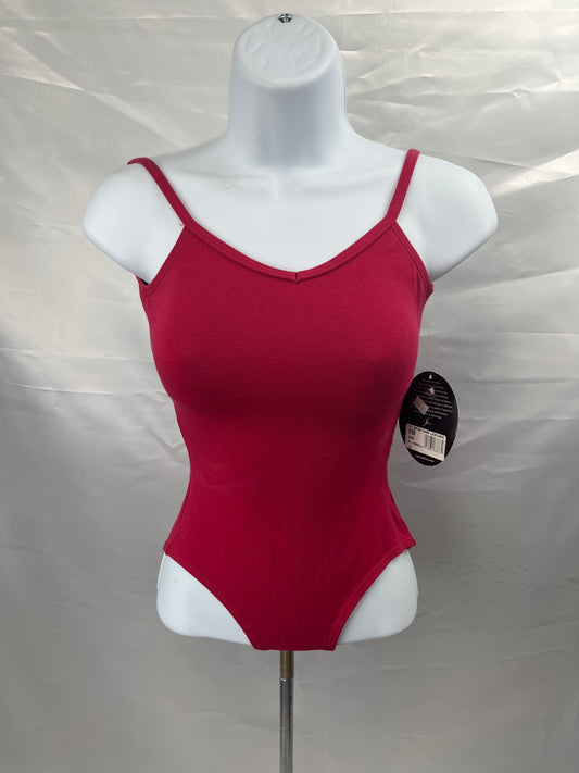 Capezio V-Neck Camisole Red Ballet Ladies X-Small Leotard #9108
