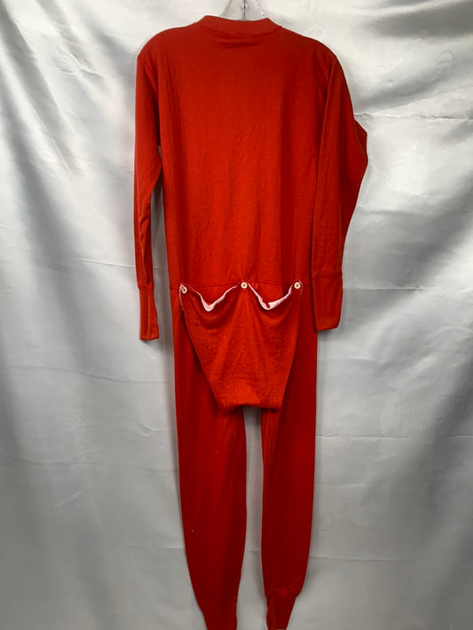 Union Suit Long Johns  Mens Red Small Sport Age Preowned