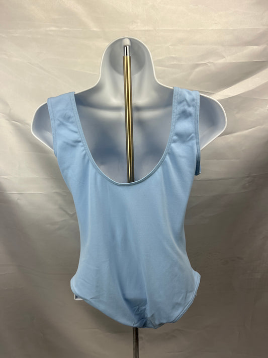 Leotard Light Blue Tank Leotard Ladies Small /Tall 9874