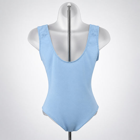 Leotard Light Blue Tank Leotard Ladies Small /Tall 9874