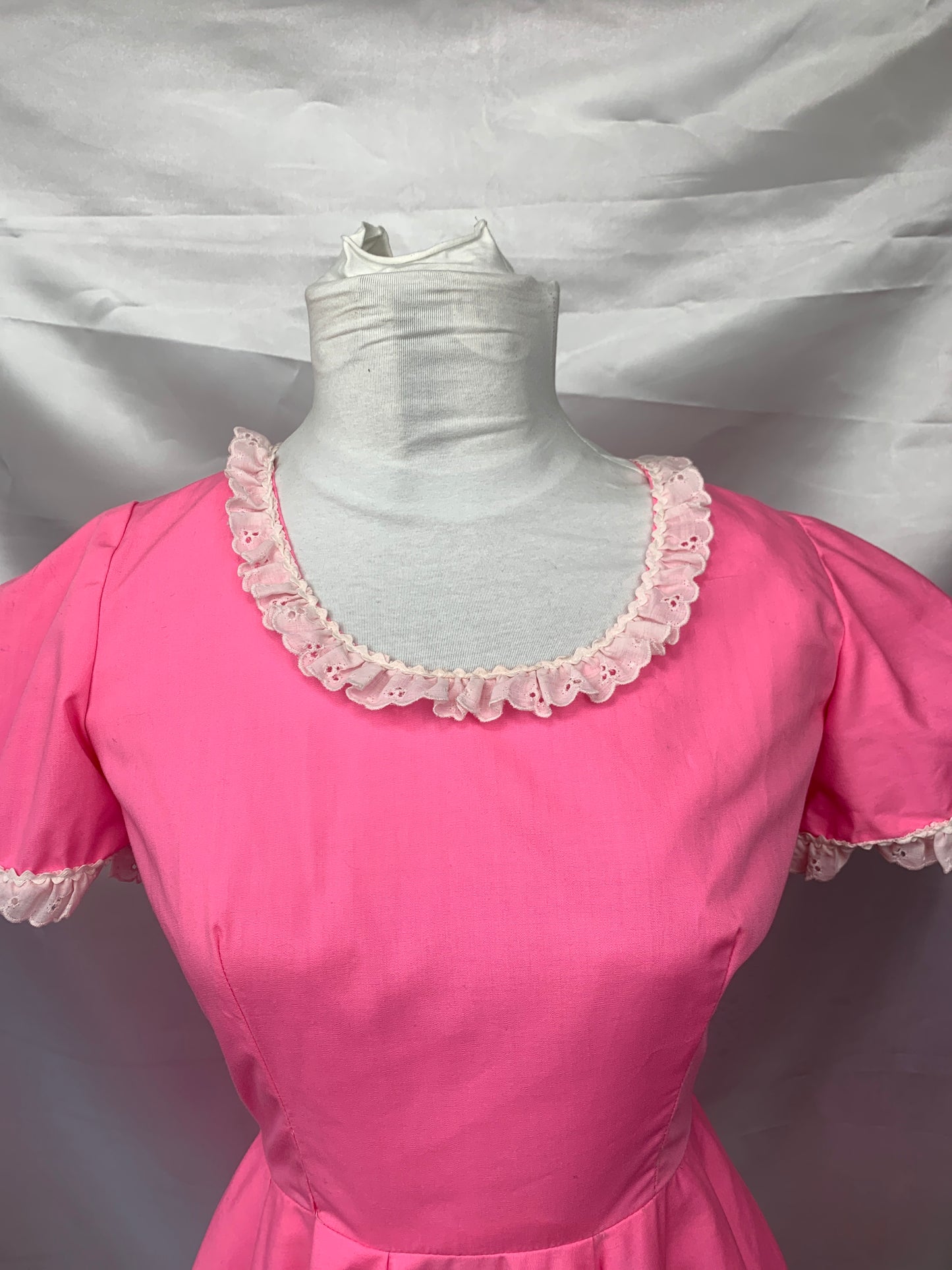 Little Bo Peep, Square Dance Dress Pink Ladies XS / Child XLG Preowned