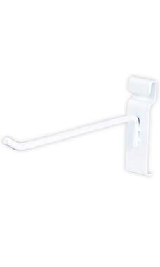 Grid Hooks -(12) White Metal Grid Peg hook for Gridwall 6"