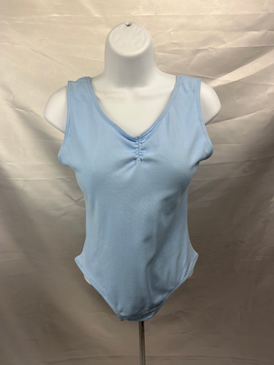 Leotard Light Blue Tank Leotard Ladies Small /Tall 9874