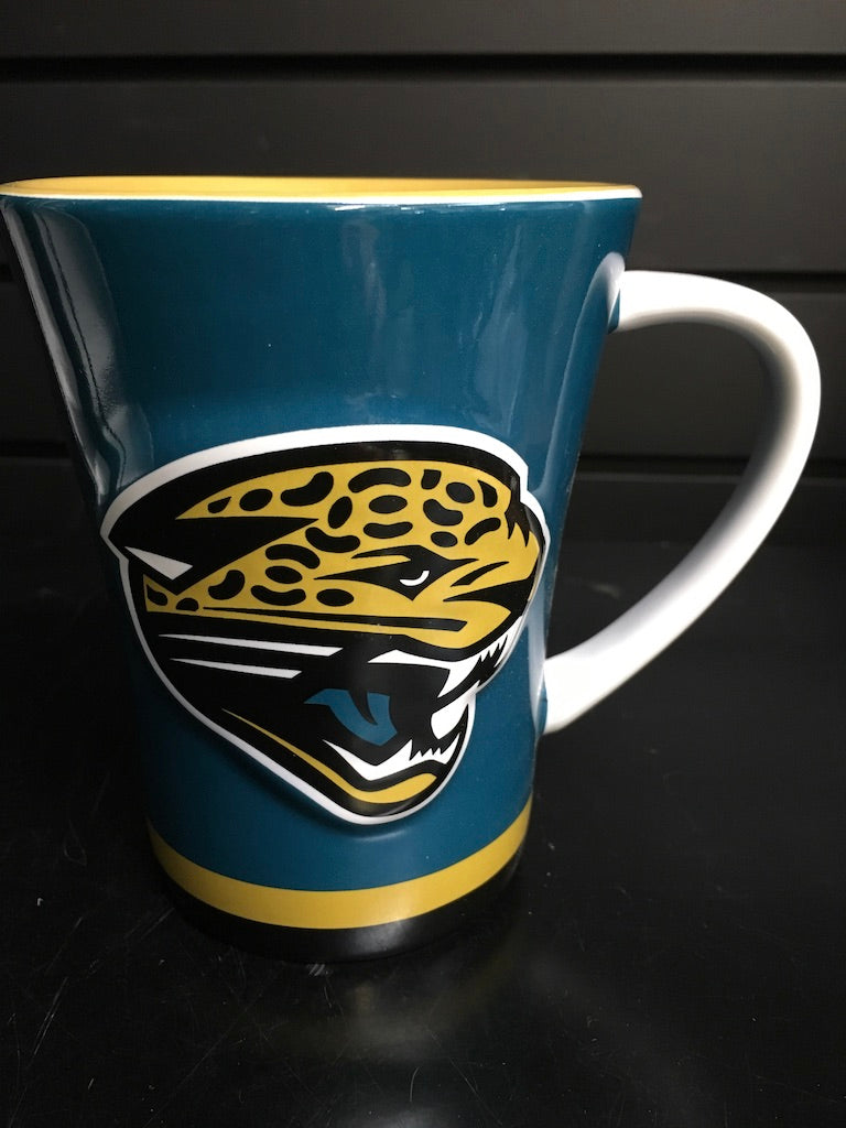 NFL AFC  Jacksonville Jaguars 12 oz Vintage Relief Game Day Coffee Mugs
