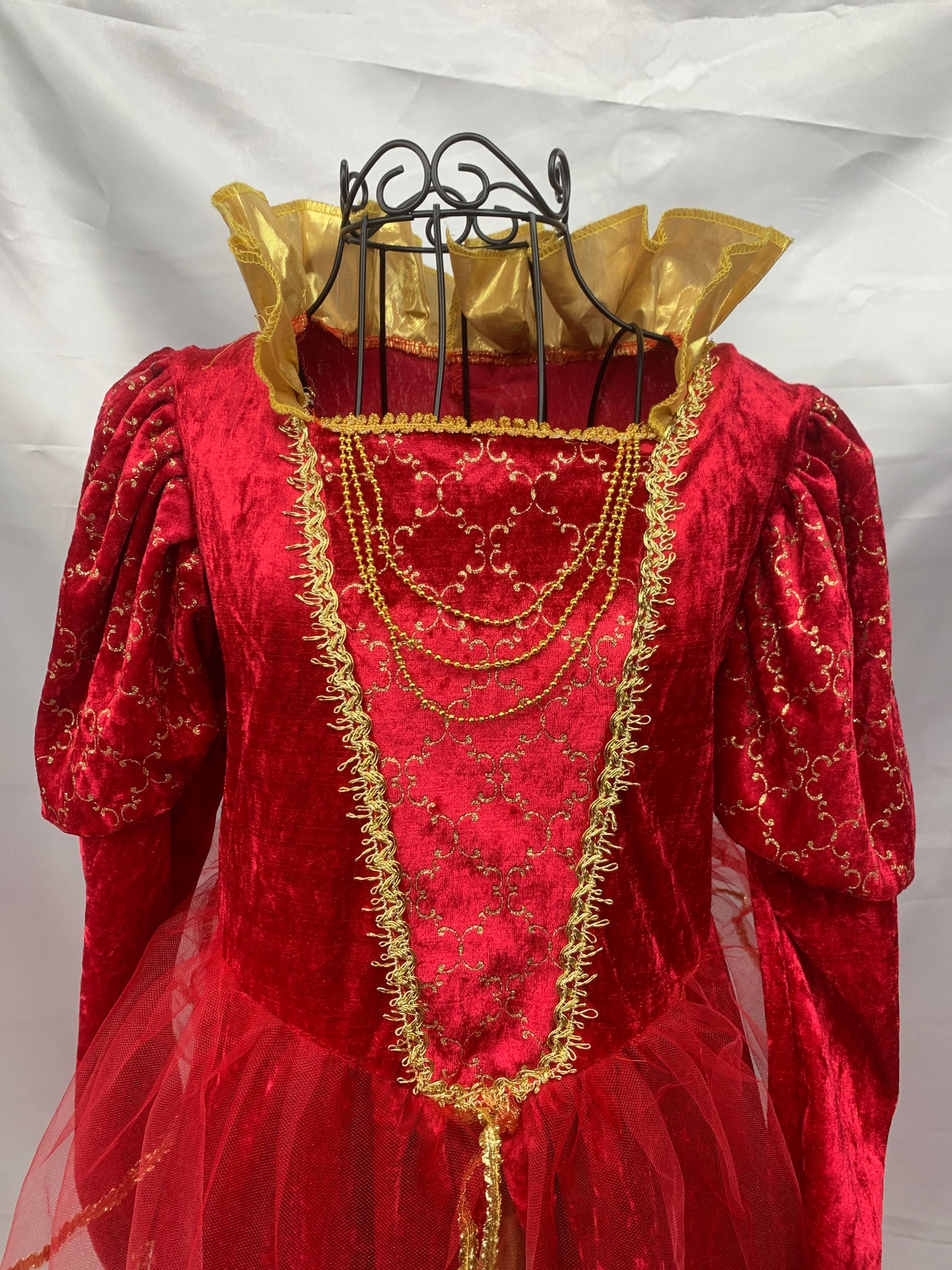 Queen of Hearts / Princess Red Girls Costumes Dress Medium