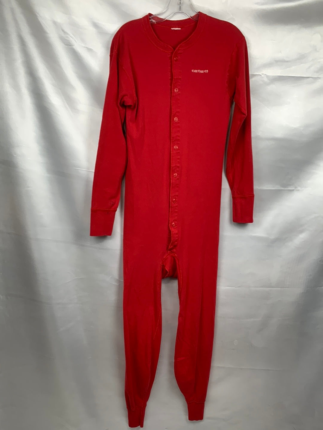 Union Suit Long Johns Mens Red Medium 38 - 40" Preowned