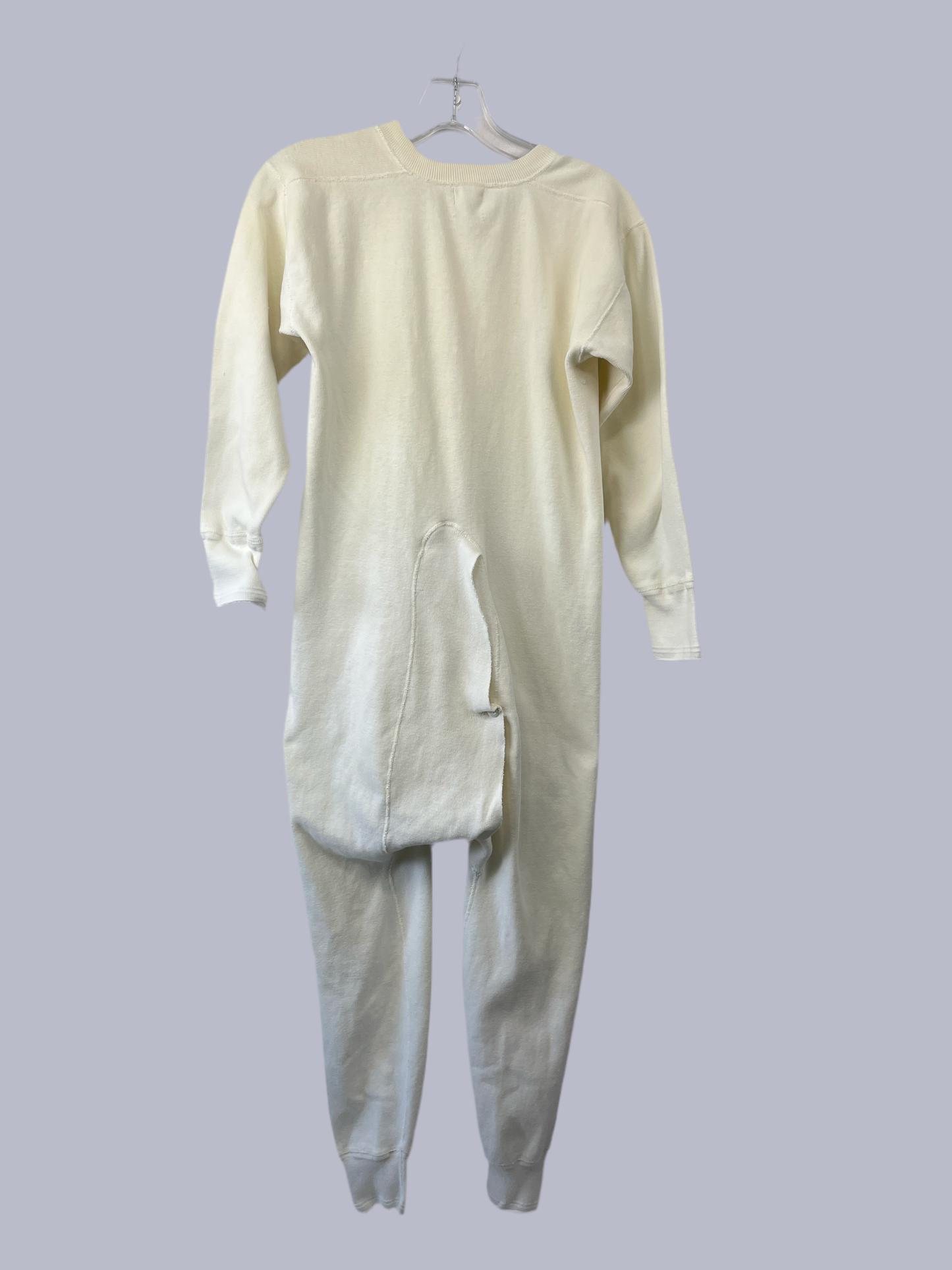 Vintage Union Suit Long Johns Medium Underwear White Preowned Towncraft