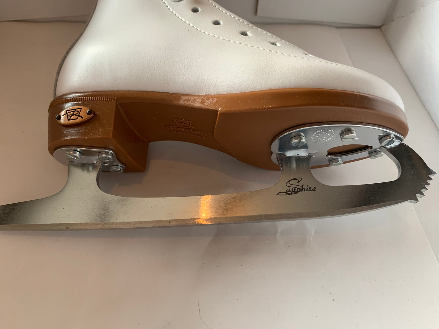Figure Skate Boots Riedell F17Y Child Size 10 with Blades