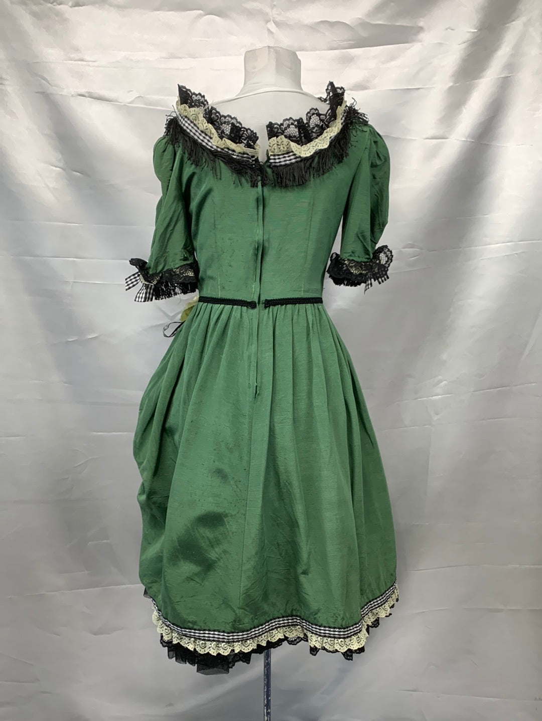 Saloon Ladies Green Dress Adult Ladies Small