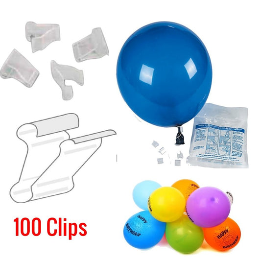 Clip n Seal Plastic Balloon Clips 1000 per pkg