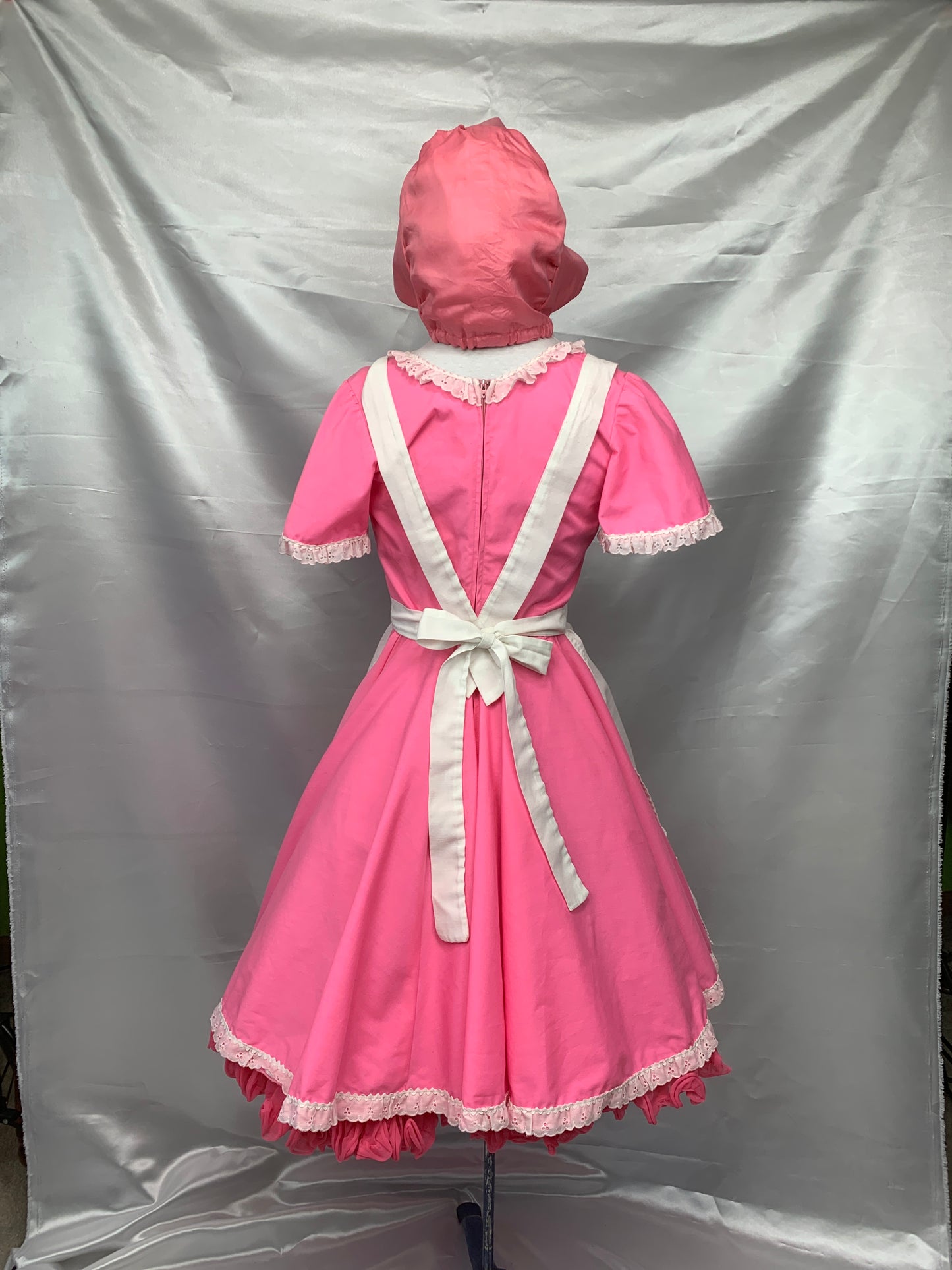 Little Bo Peep, Square Dance Dress Pink Ladies XS / Child XLG Preowned