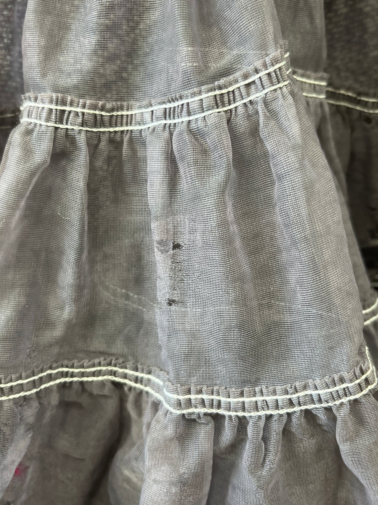 Vintage Ladies Grey Rockabilly Petticoat, Crinoline OS- Preowned