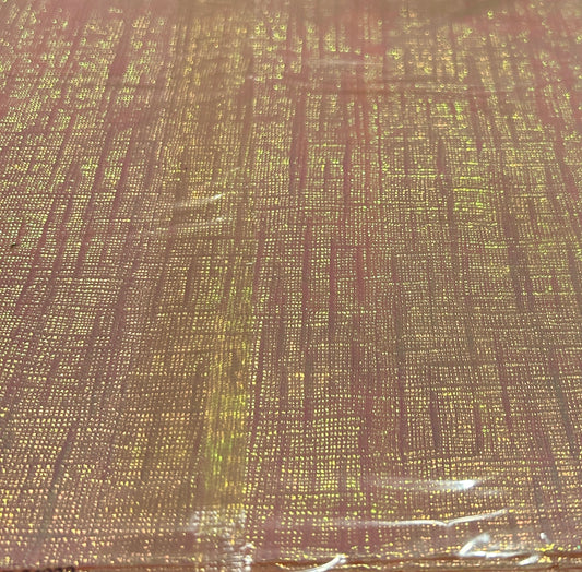 Metallic Opalescence 82" Round Table Cover Pink