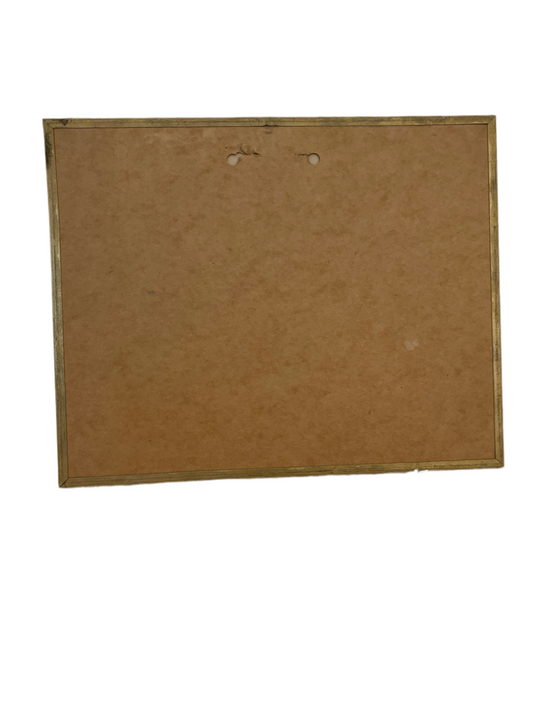 Vintage silhouette framed print