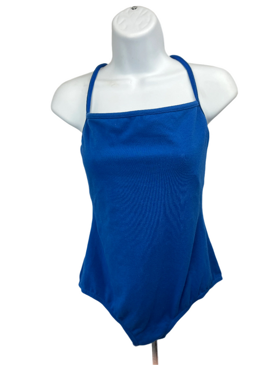 Bloch Double Strap Royal Blue Camisole Leotard Ladies Large #L3697
