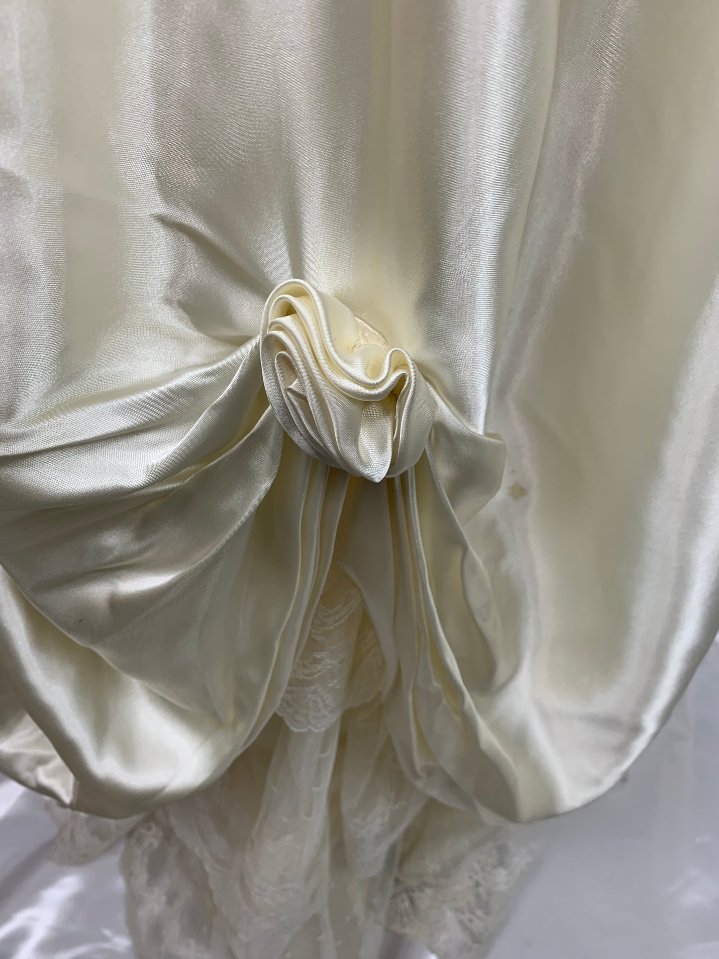 1980's Off White Prom / Wedding Dress Vintage Women's XS/Small