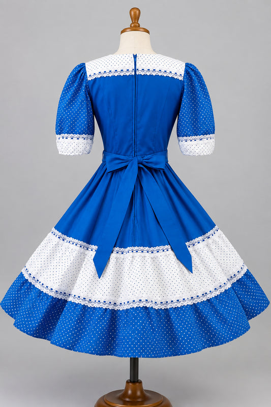 Mother Goose, Bo Peep, Square Dance Blue Dress Ladies 10 - 12 - Preowned