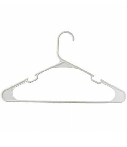 Clothing Hangers, 25 Pack, Plastic Black or White Plastic Tube Hangers, Preowned