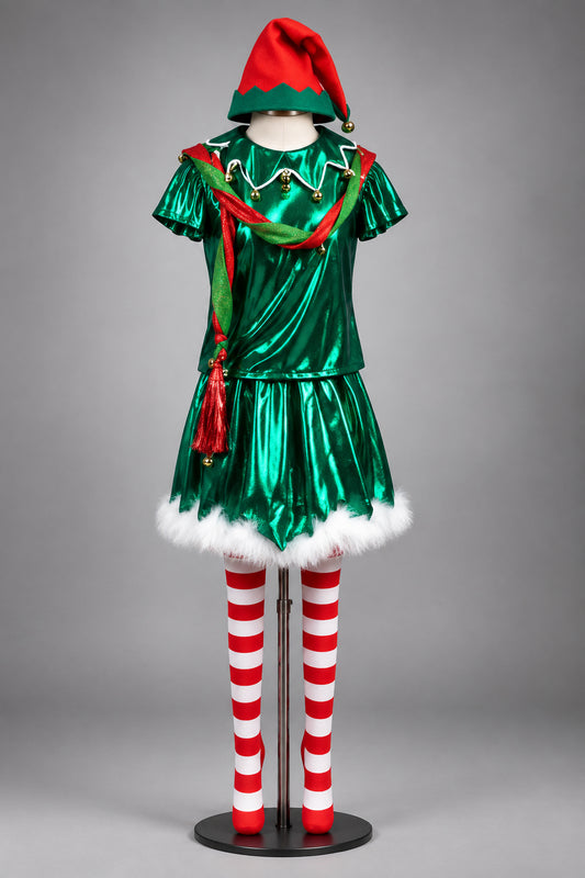 Elf Girl Holiday Costume Large Child