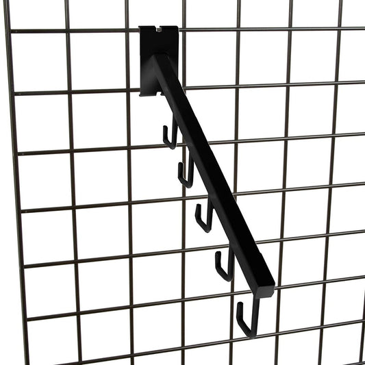 Gridwall Black 5 J Hook Waterfall