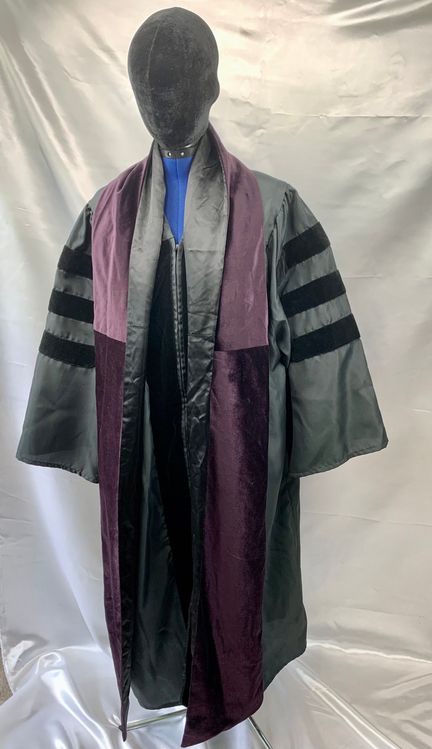 Graduation Hoods, Sashes Blue, Purple Adult Unisex Preowned