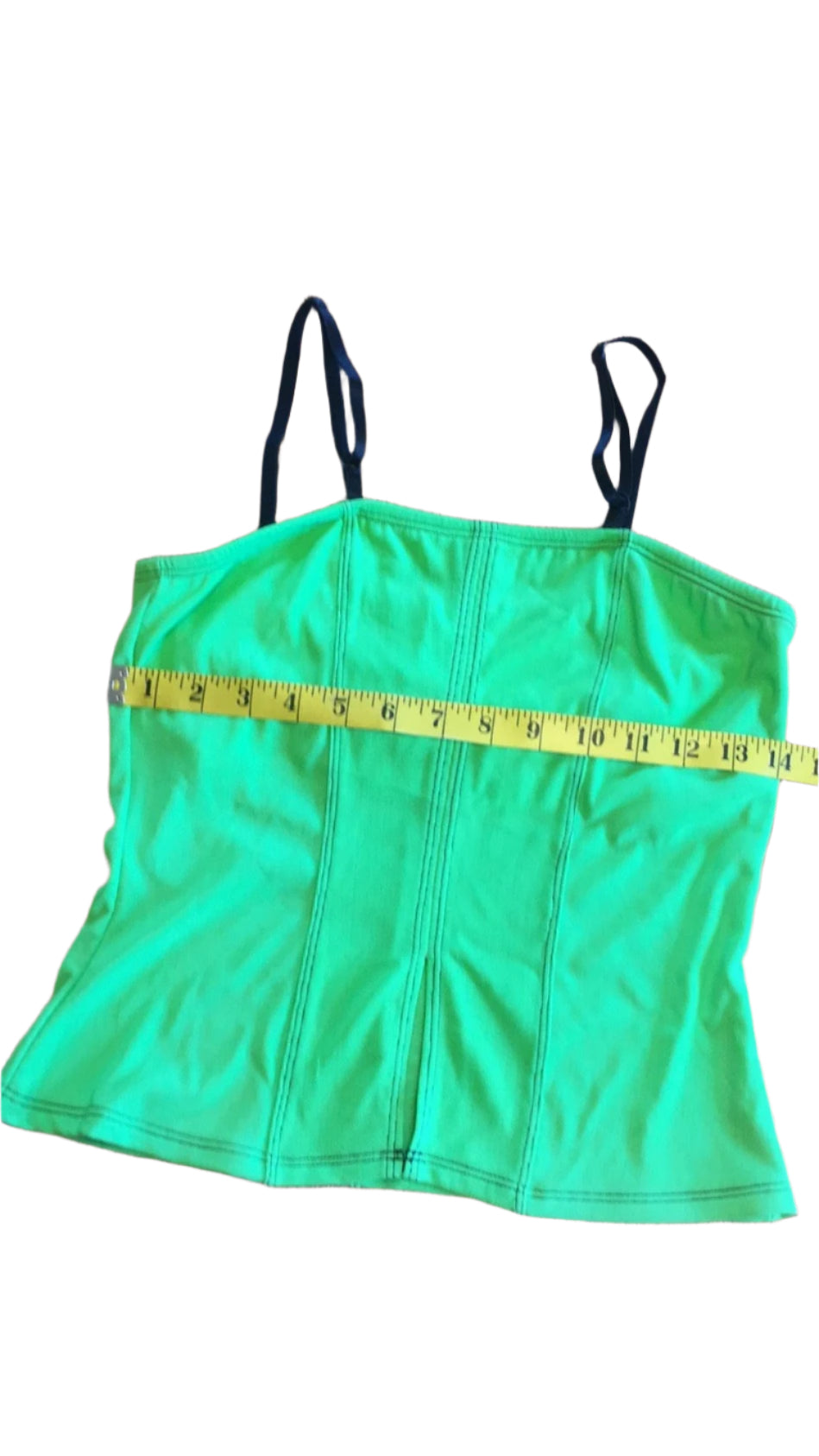 Body Wrappers Lime Green Camisole Corset Top Ladies Medium #7212