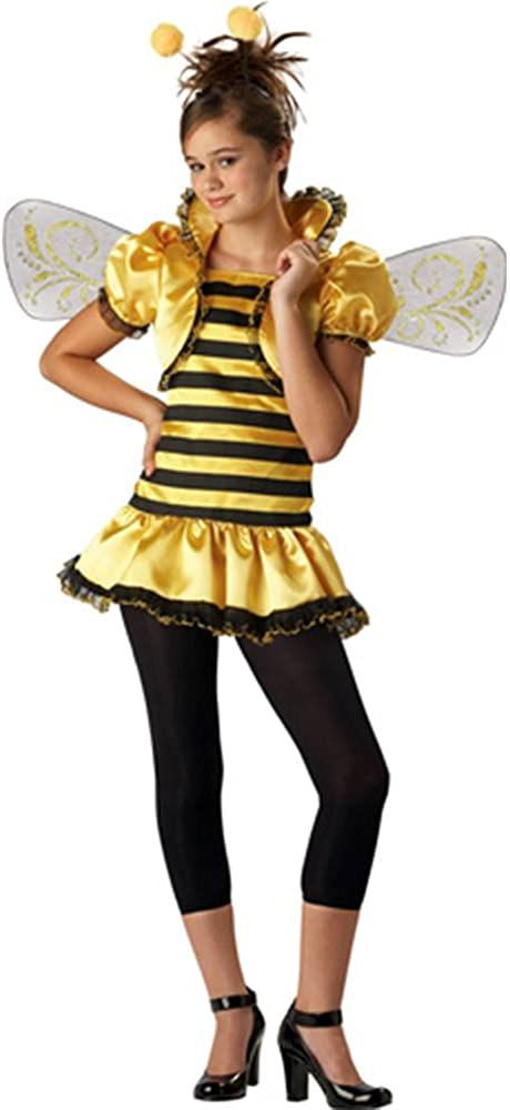 Honey Bee Girls Bumble Bee Kids Costume Medium 8 - 10