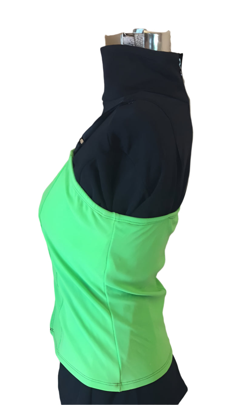 Body Wrappers Lime Green Camisole Corset Top Ladies Medium #7212