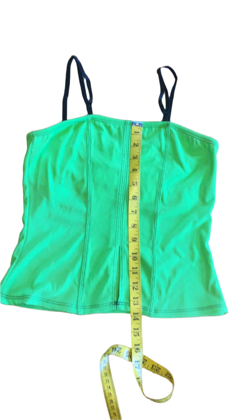 Body Wrappers Lime Green Camisole Corset Top Ladies Medium #7212