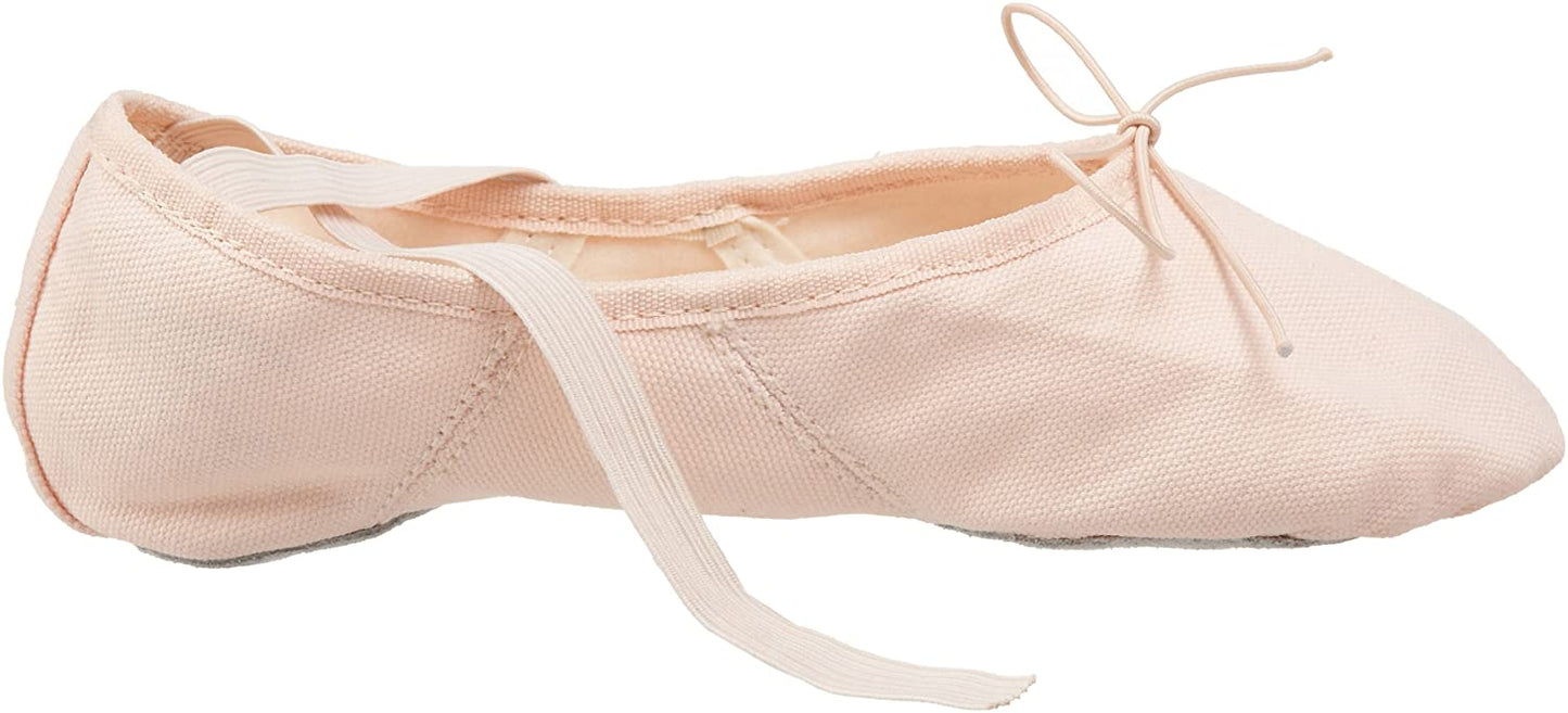 Capezio Girls Child 2028C Canvas Juliet Ballet Shoe Light Ballet Pink 2.5
