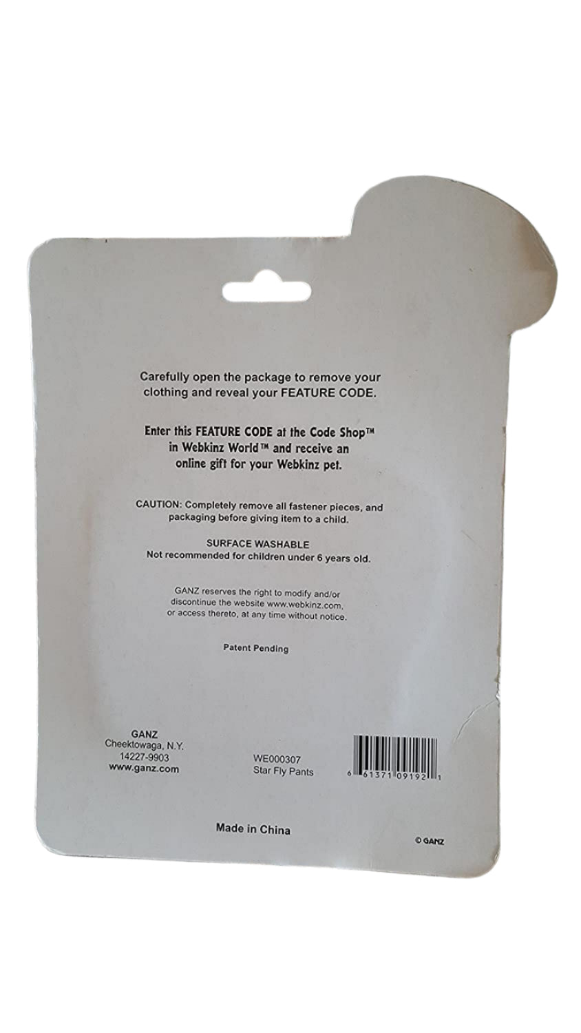Webkinz Clothing Star Fly Pants