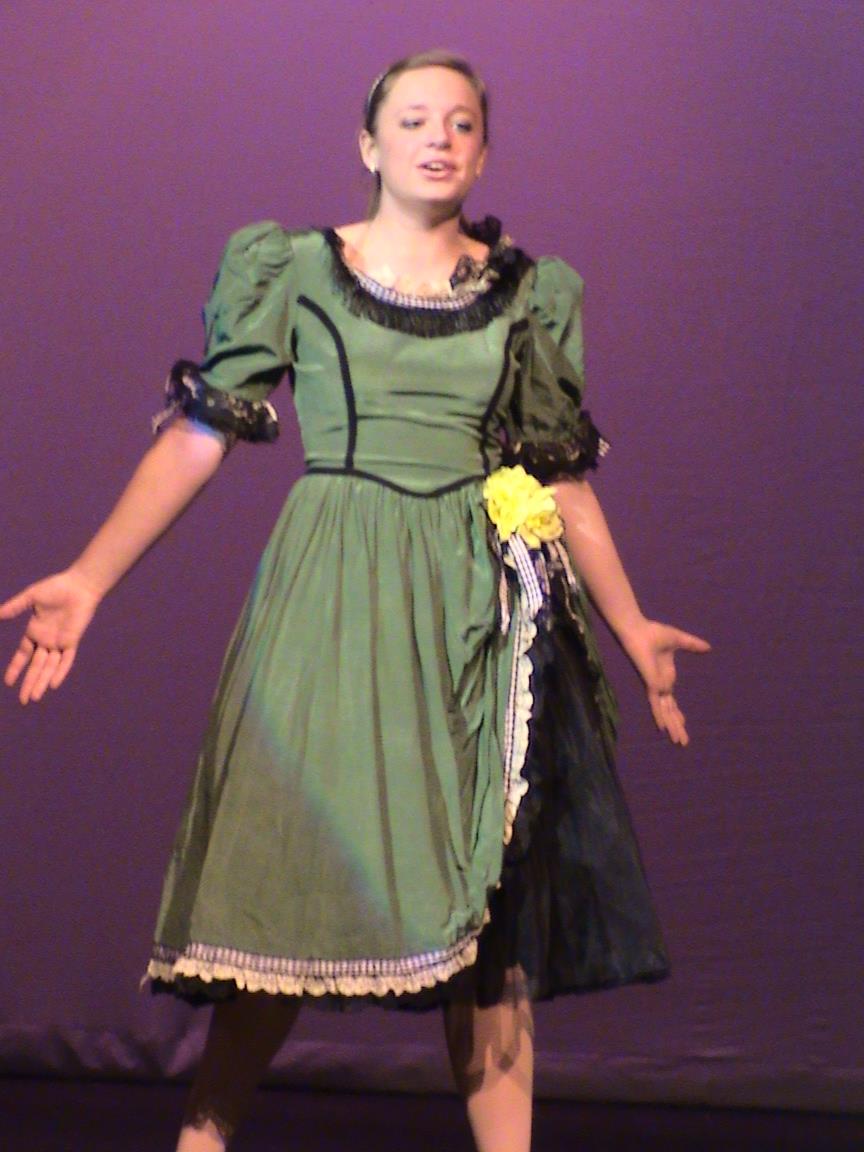 Saloon Ladies Green Dress Adult Ladies Small