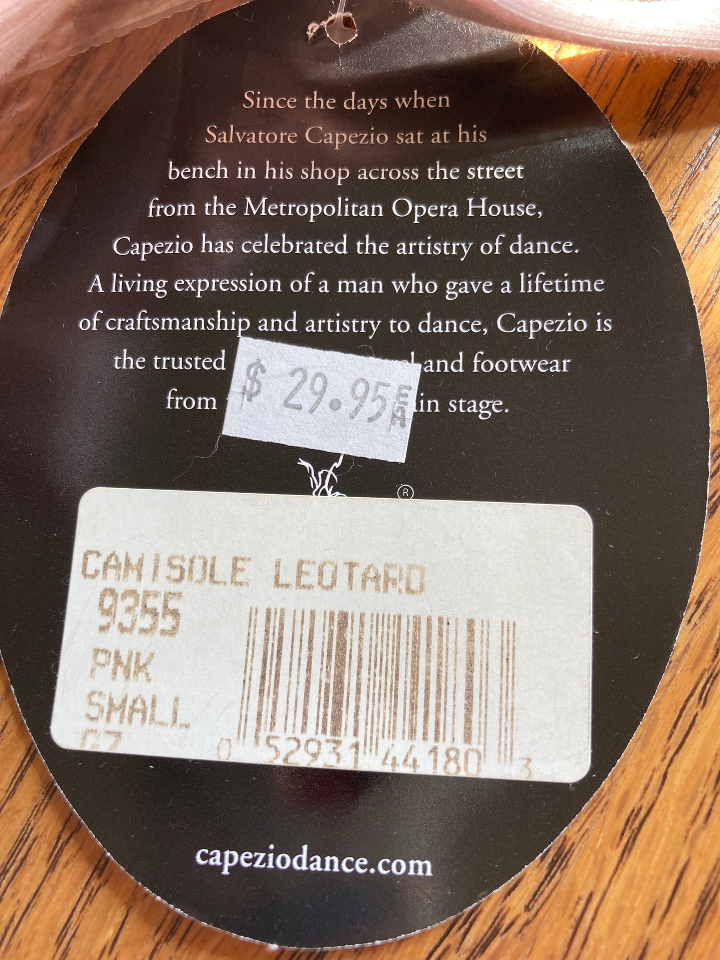 Capezio Camisole Pink Ballet Ladies Leotard #9355 Small