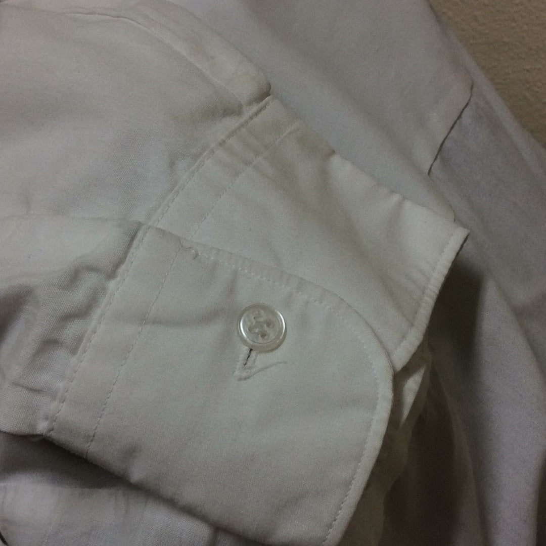 Tuxedo Shirt -Pleated / Pique Bib Front Men's White -Preowned