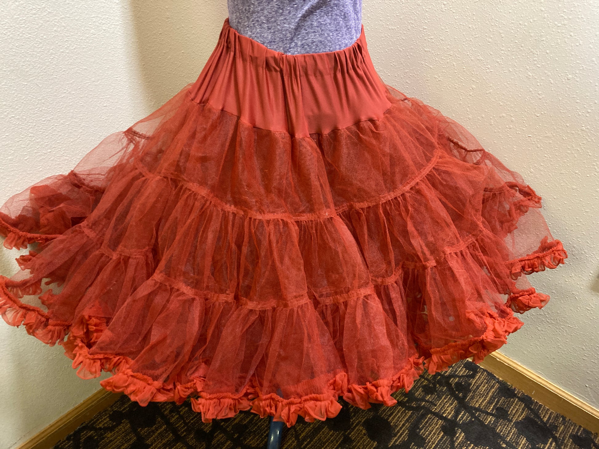 Rust Petticoat /  Crinoline