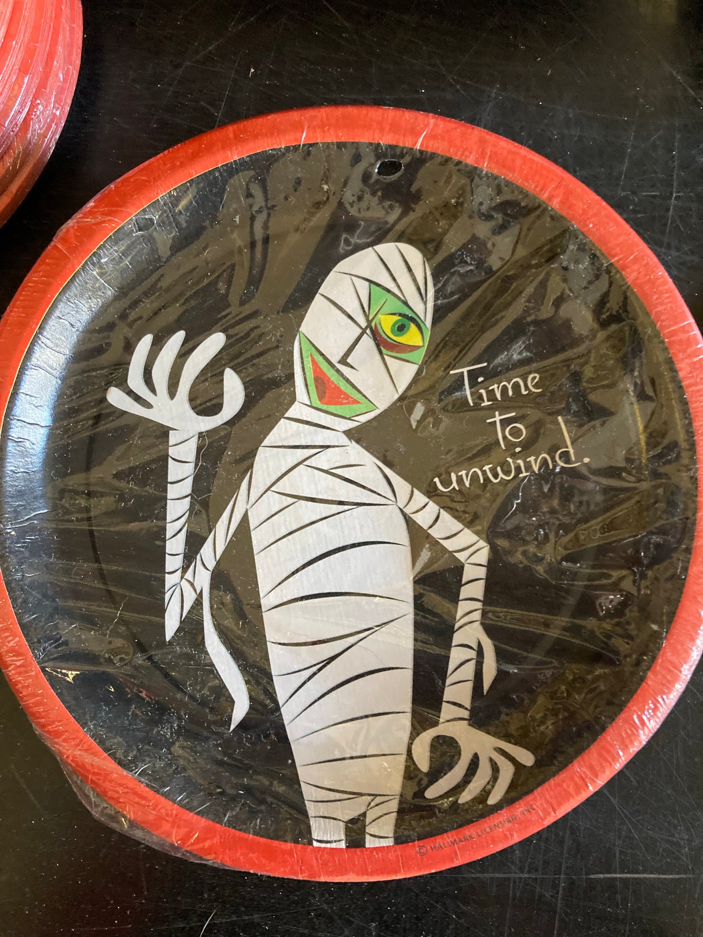 Dessert Halloween Mummy Plates 6"