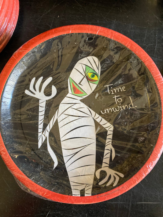 Dessert Halloween Mummy Plates 6"