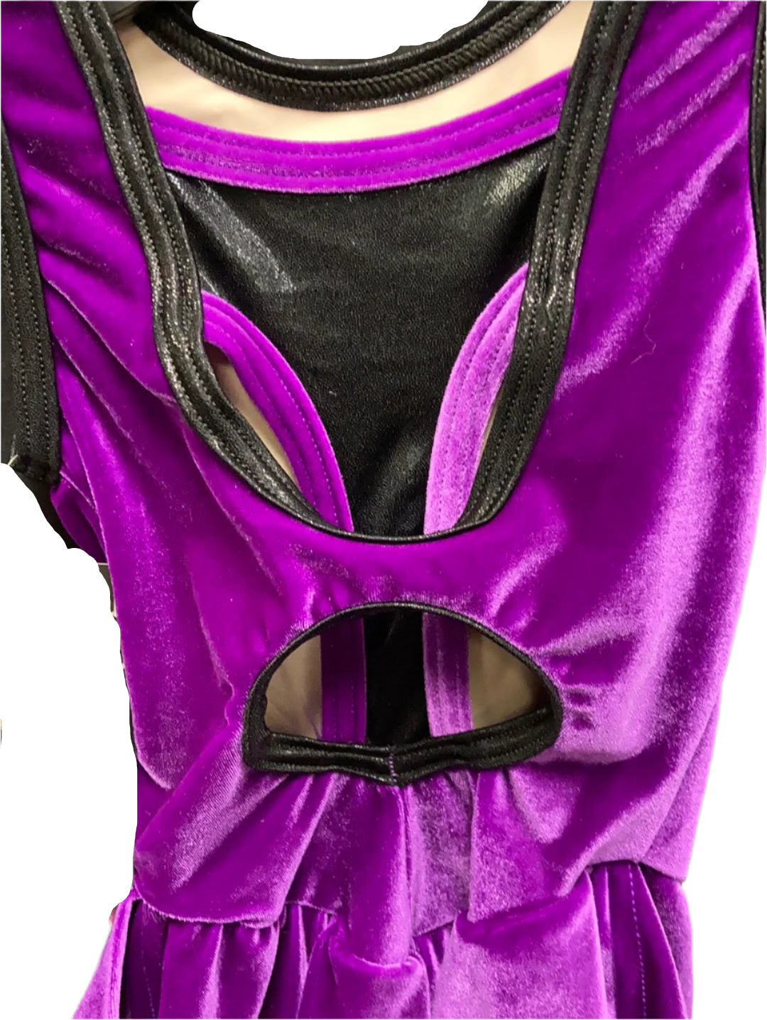 GK Figure Skating Dress Child XS - Toddler Velvet Purple SK1038