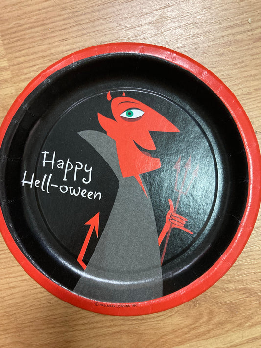 Dessert Halloween Devil Plates 6"